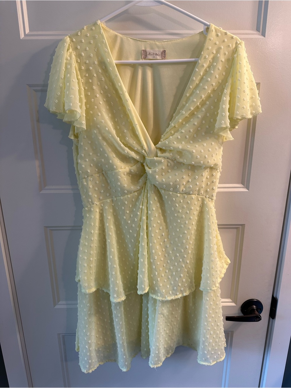 Altar'd State Pale Yellow Summer dress